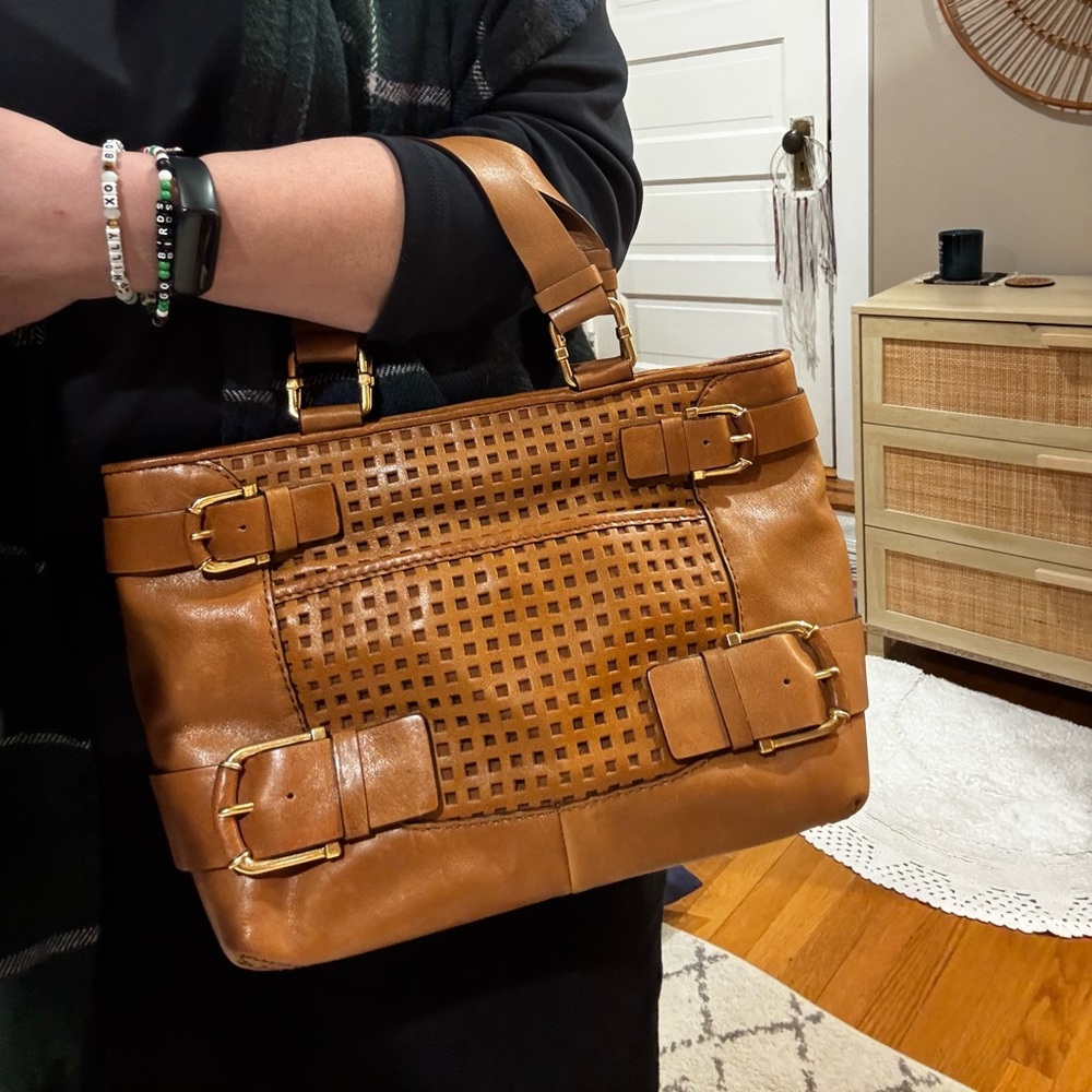 Michael Kors Tan Leather Satchel